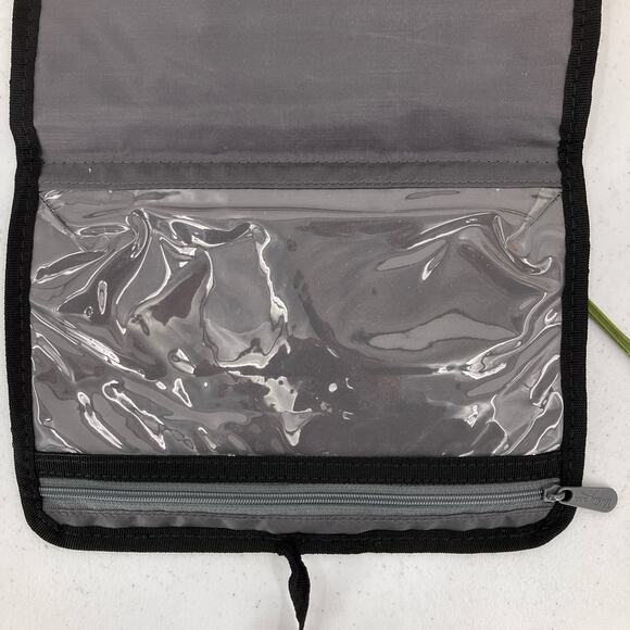 Thirty One Black White Red Check Mate Plaid Shine On Jewelry Travel Case Bag - Picture 5 of 6